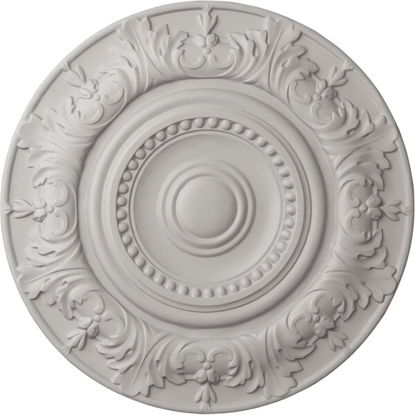 Ekena Millwork Biddix Ceiling Medallion (Fits Canopies up to 7 1/2"), 20 7/8"OD x 1 1/4"P, Ultra Pure White CM20BXUWF - main